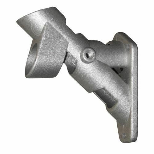 Silver Flagpole Bracket 2 Position Aluminum Wall Mount fits 1" Pole with screws